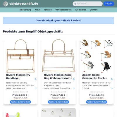Screenshot objektgeschäft.de