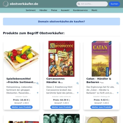 Screenshot obstverkäufer.de