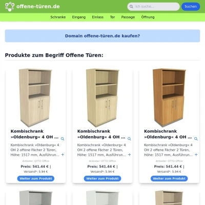 Screenshot offene-türen.de