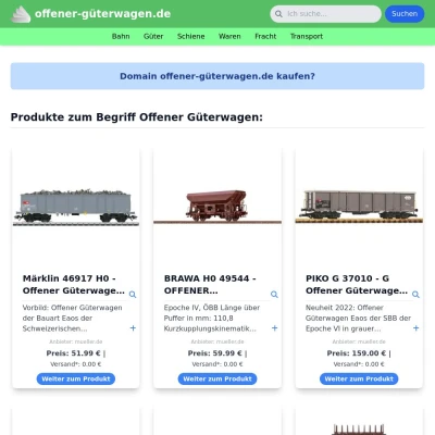 Screenshot offener-güterwagen.de