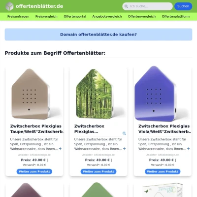Screenshot offertenblätter.de