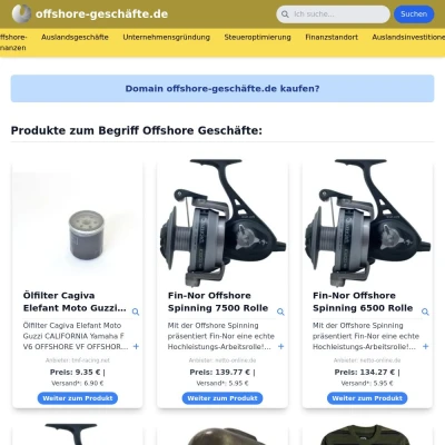 Screenshot offshore-geschäfte.de