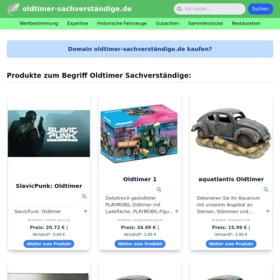 Screenshot oldtimer-sachverständige.de