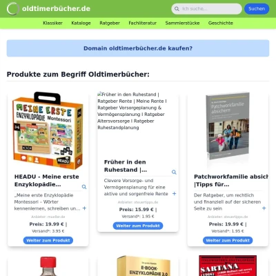 Screenshot oldtimerbücher.de