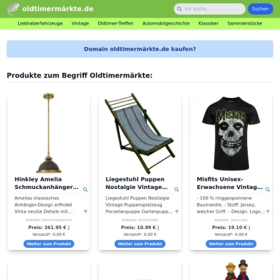 Screenshot oldtimermärkte.de