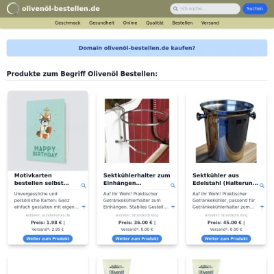 Screenshot olivenöl-bestellen.de