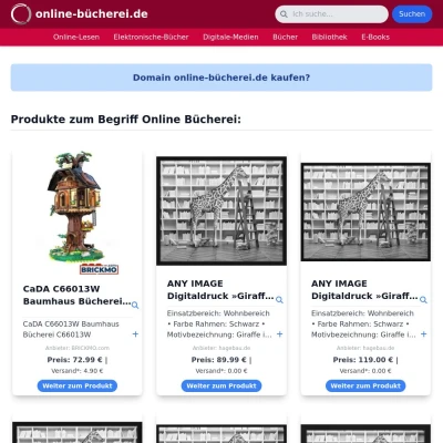 Screenshot online-bücherei.de