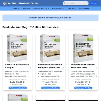 Screenshot online-büroservice.de