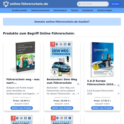 Screenshot online-führerschein.de