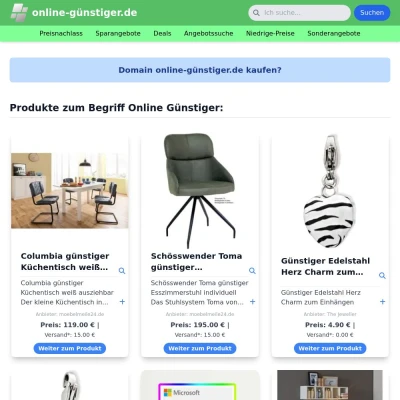 Screenshot online-günstiger.de