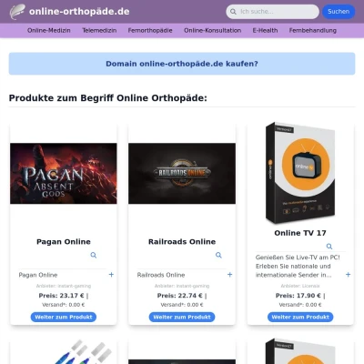 Screenshot online-orthopäde.de