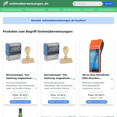 Screenshot onlineüberweisungen.de