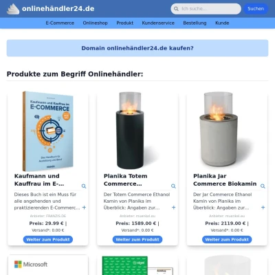 Screenshot onlinehändler24.de