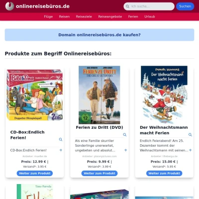 Screenshot onlinereisebüros.de