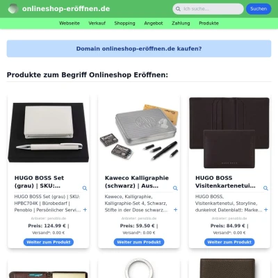 Screenshot onlineshop-eröffnen.de