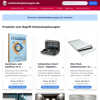 Screenshot onlineshoplösungen.de