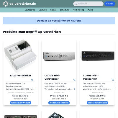 Screenshot op-verstärker.de