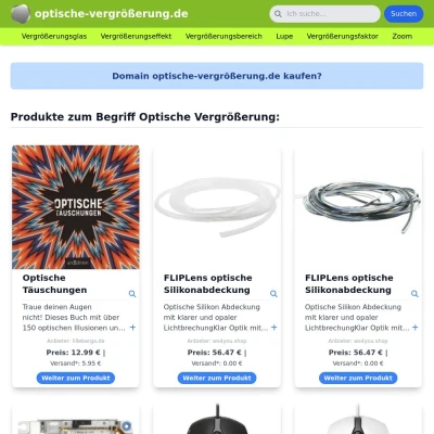 Screenshot optische-vergrößerung.de