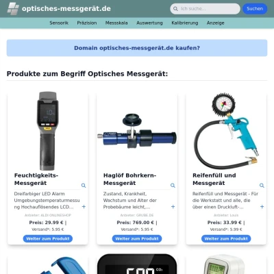 Screenshot optisches-messgerät.de