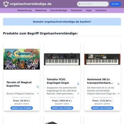 Screenshot orgelsachverständige.de