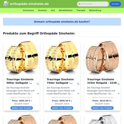 Screenshot orthopäde-sinsheim.de