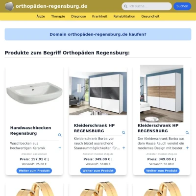 Screenshot orthopäden-regensburg.de