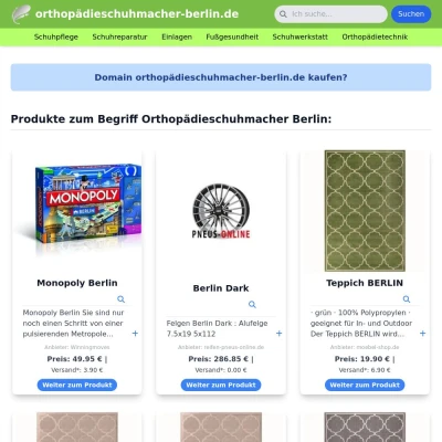 Screenshot orthopädieschuhmacher-berlin.de