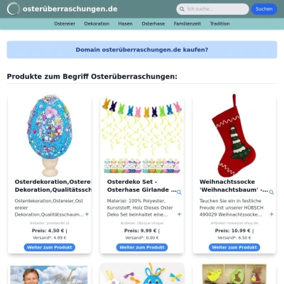 Screenshot osterüberraschungen.de