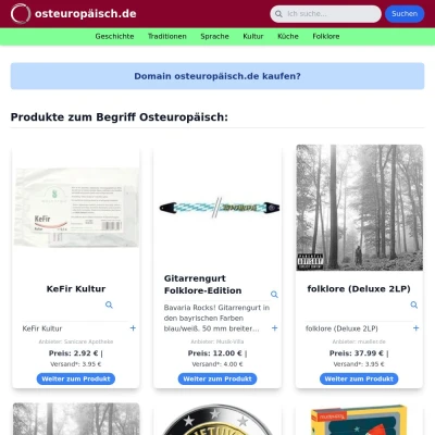 Screenshot osteuropäisch.de