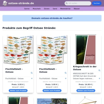 Screenshot ostsee-strände.de
