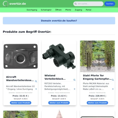 Screenshot overtür.de