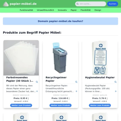 Screenshot papier-möbel.de
