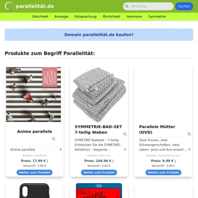 Screenshot parallelität.de