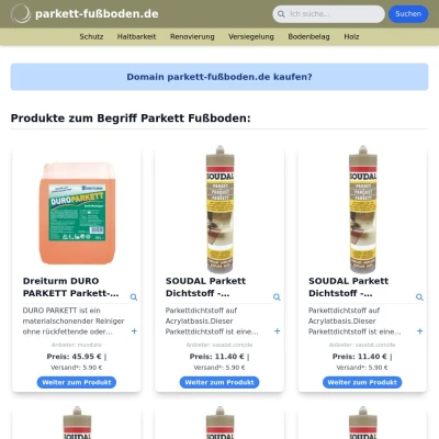 Screenshot parkett-fußboden.de