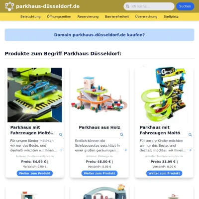 Screenshot parkhaus-düsseldorf.de