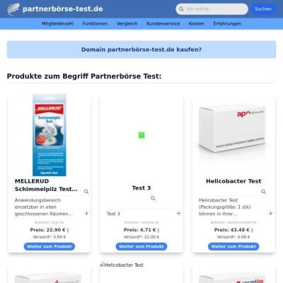 Screenshot partnerbörse-test.de