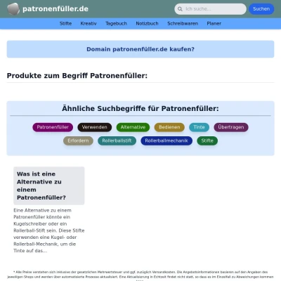 Screenshot patronenfüller.de
