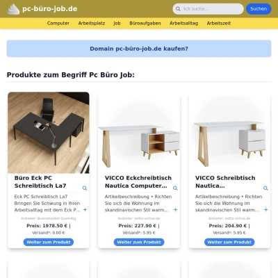 Screenshot pc-büro-job.de