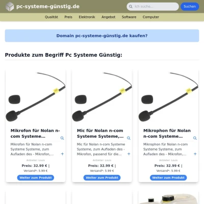 Screenshot pc-systeme-günstig.de