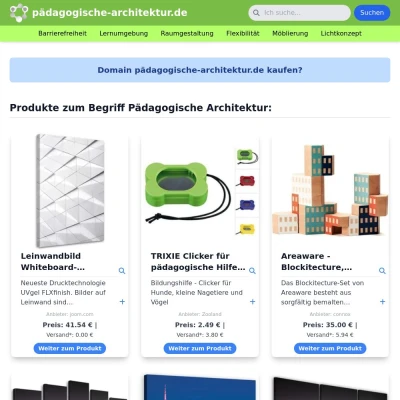 Screenshot pädagogische-architektur.de