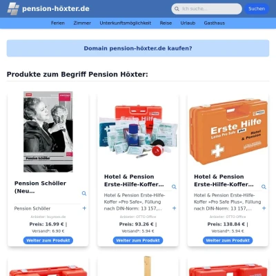 Screenshot pension-höxter.de