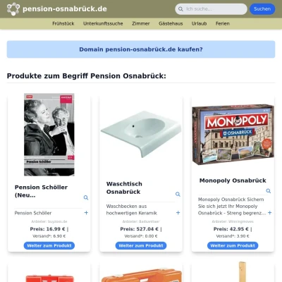 Screenshot pension-osnabrück.de