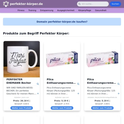 Screenshot perfekter-körper.de