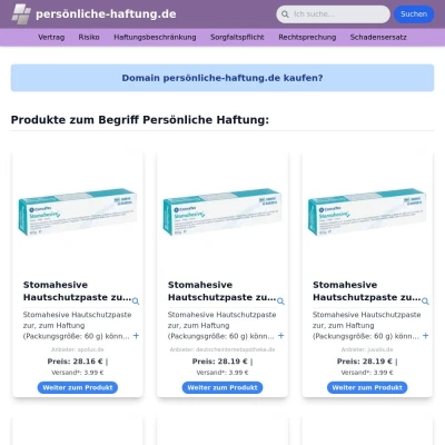 Screenshot persönliche-haftung.de
