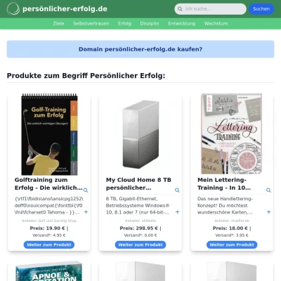 Screenshot persönlicher-erfolg.de