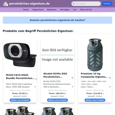 Screenshot persönliches-eigentum.de