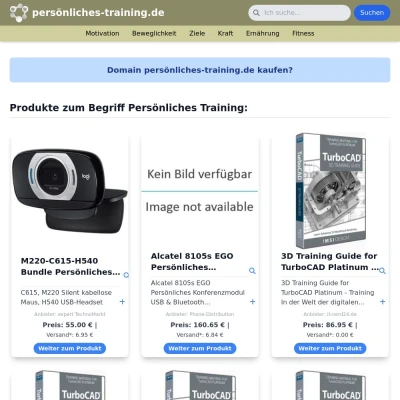 Screenshot persönliches-training.de