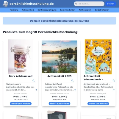 Screenshot persönlichkeitsschulung.de