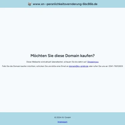 Screenshot persönlichkeitsveränderung.de