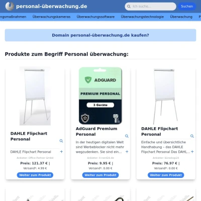 Screenshot personal-überwachung.de